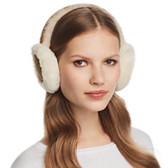 Ugg Shearling and Suede Chestnut Earmuffs - Picture 1 of 6